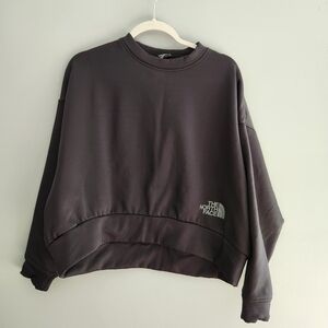 Women's The North Face Horizon Fleece Black Crewneck Sweatshirt Size Large